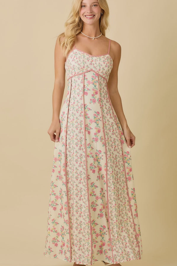 Dusty Rose Patchwork Floral Summer Maxi Sleeveless Dress – Sophie's  Boutique Valdosta