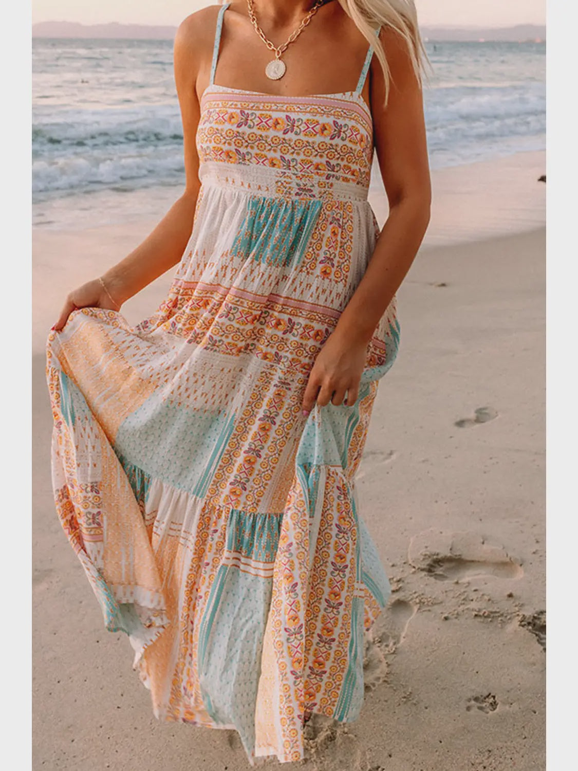 Boho Orange Floral Maxi Dress Sophie's Boutique Valdosta Boho Orange Floral Maxi Dress Sophie's Boutique Valdosta