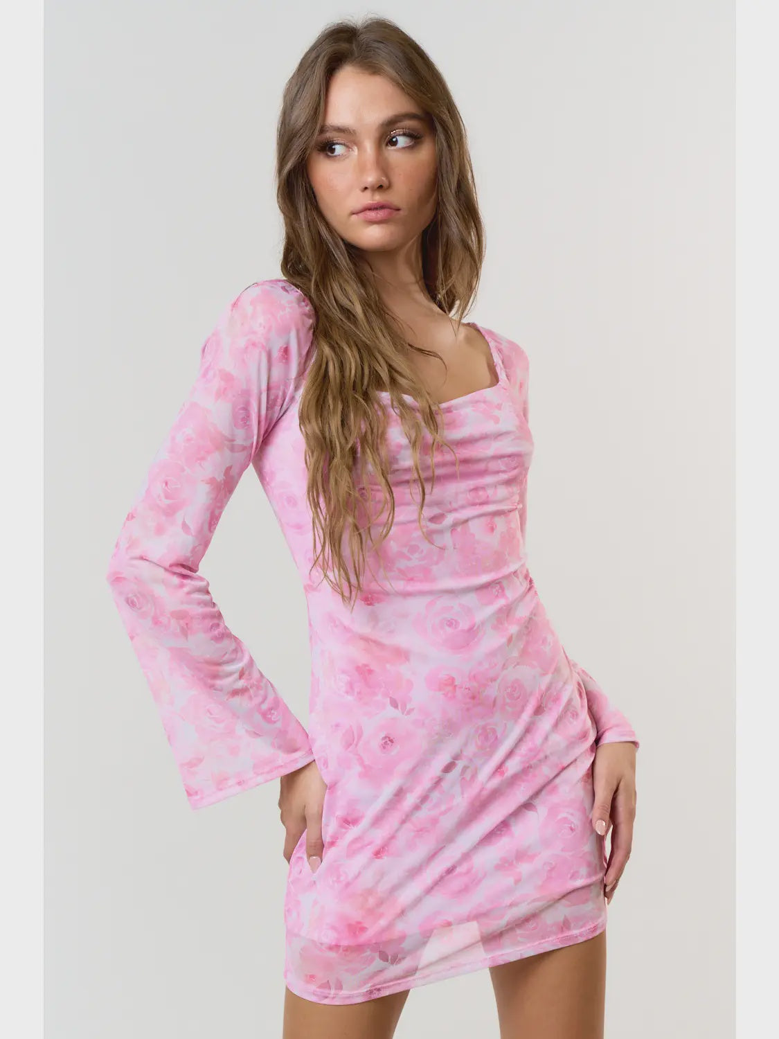 pink cowl neck mini dress Pink floral print cowl neck mini dress – Sophie's Boutique Valdosta