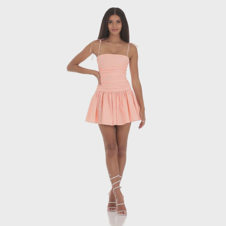 slim fit dress slacks Veronica Pink Mesh Ruched Maxi Dress main image 1