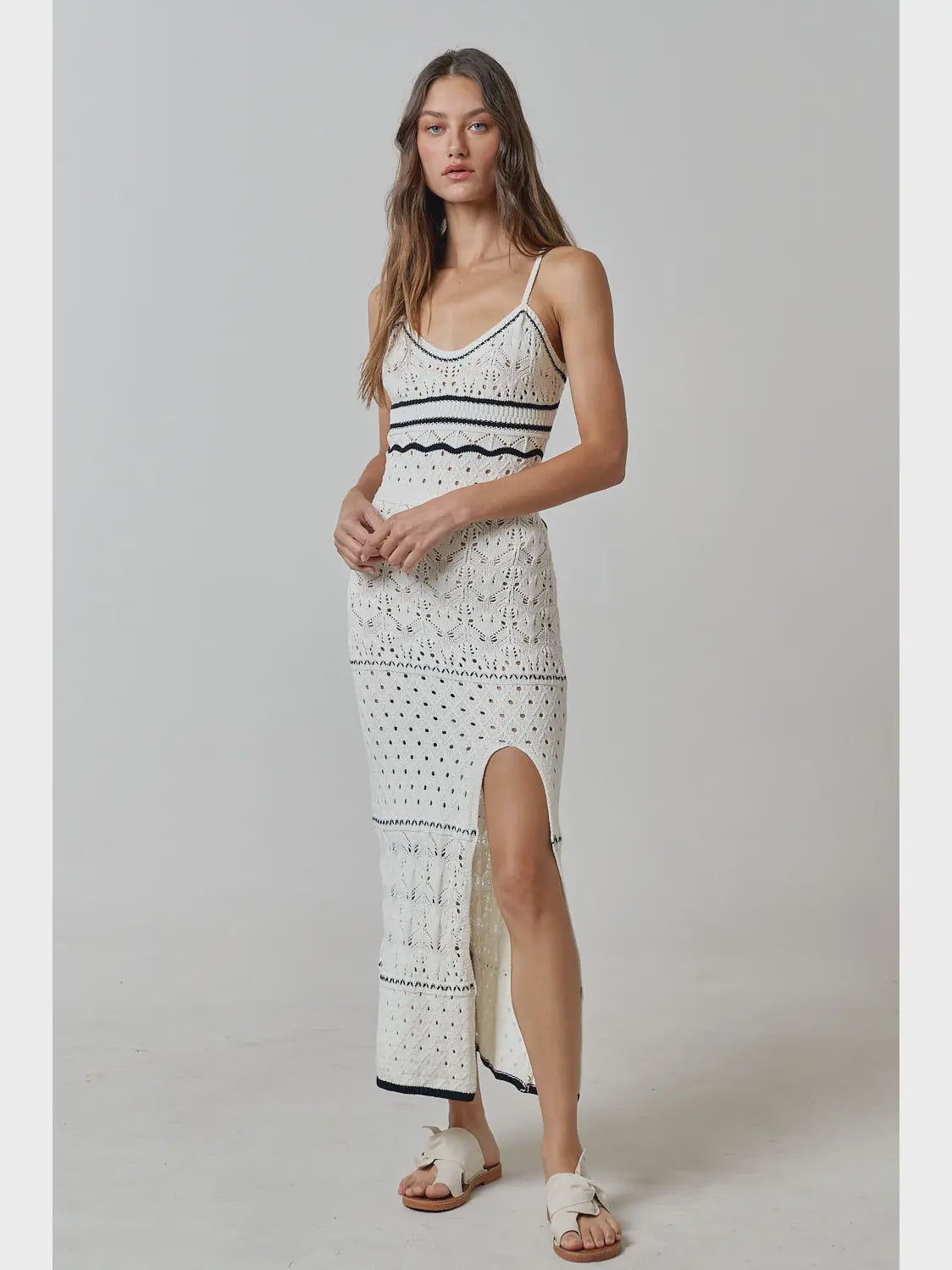 Ivory Crochet Sweater Maxi Dress – Sophie's Boutique Valdosta
